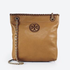 Marion Leather Book Bag, Royal Tan